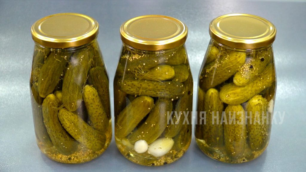 Огурцы с зернами горчицы маринованные - Кухня наизнанку