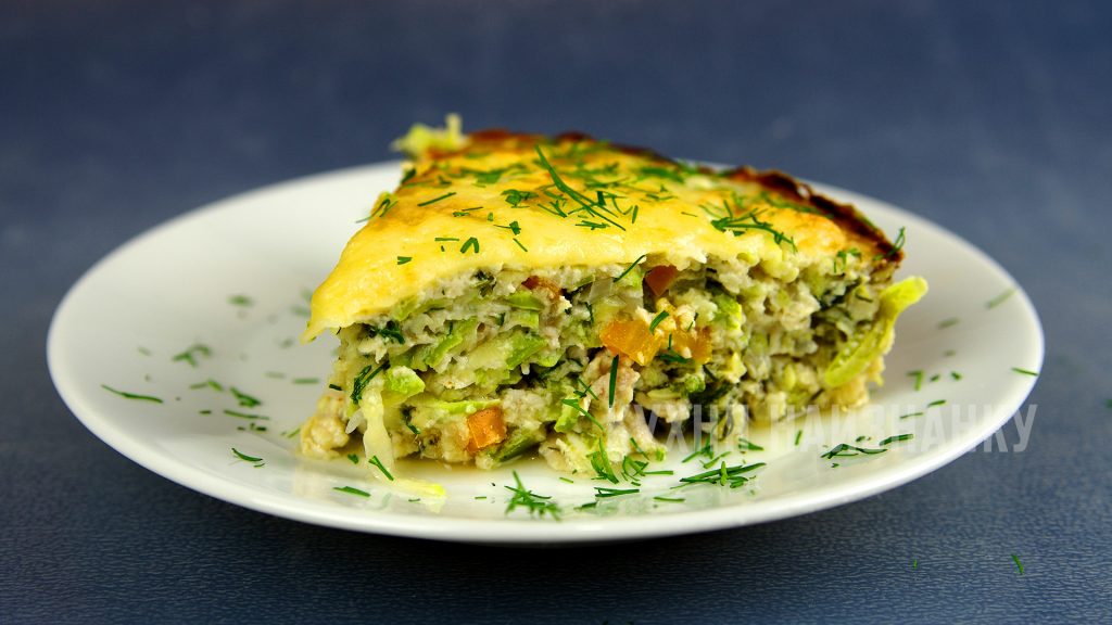 Запеканка из кабачков и куриного фарша - Кухня наизнанку